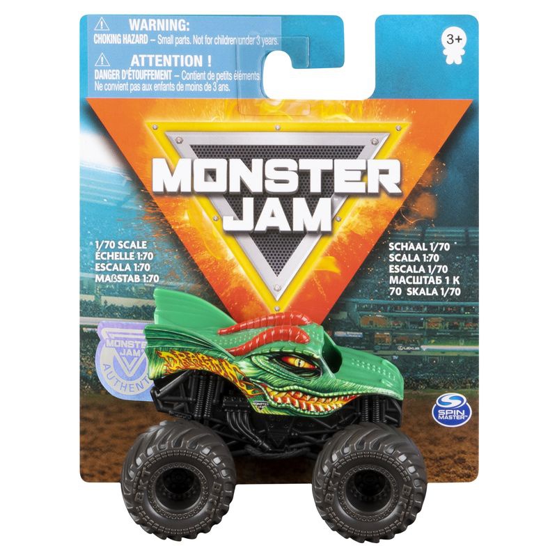 Monster Jam műanyag gyűjtőautó sorozat 1 Sárkány
