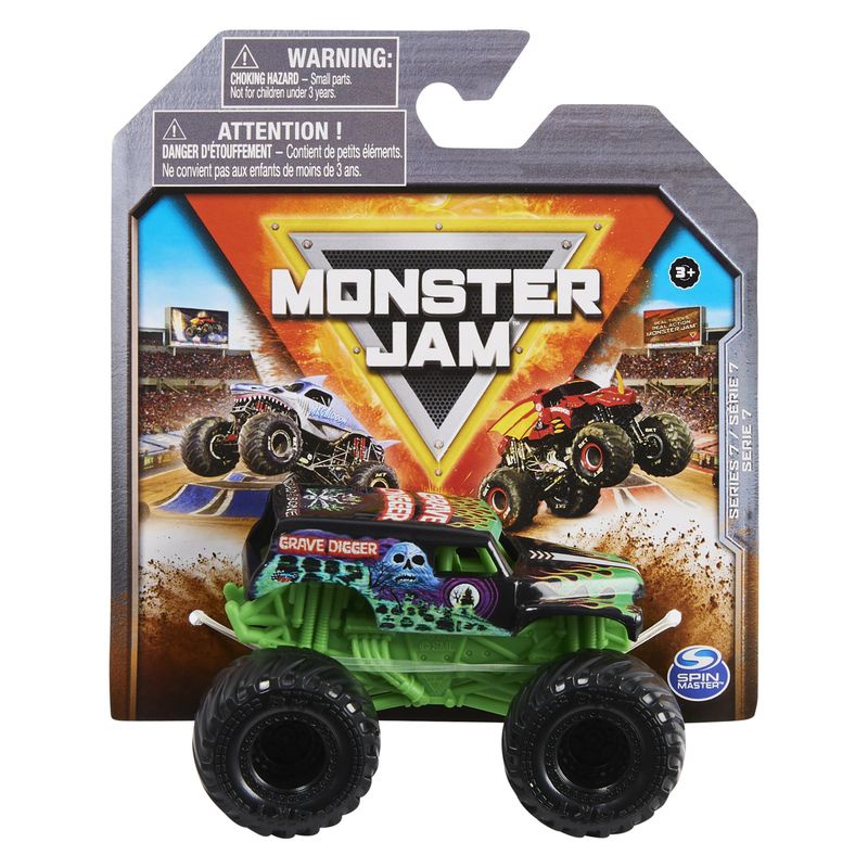 Monster Jam Series 7 Grave Digger műanyag gyűjthető autó